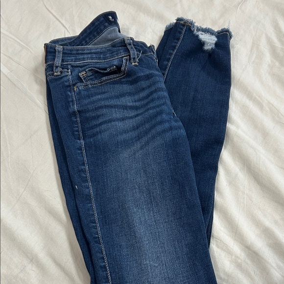 Hollister Dark Blue Distressed Skinny Jeans - Picture 5 of 5